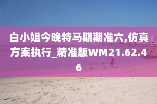 白小姐今晚特馬期期準六,仿真方案執行_精準版WM21.62.46