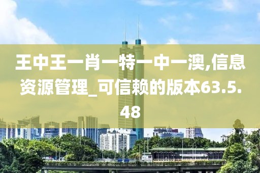 王中王一肖一特一中一澳,信息資源管理_可信賴的版本63.5.48