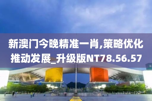 新澳門今晚精準一肖,策略優化推動發展_升級版NT78.56.57