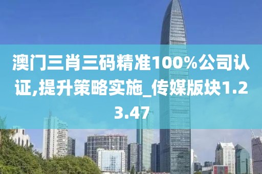 澳門三肖三碼精準100%公司認證,提升策略實施_傳媒版塊1.23.47
