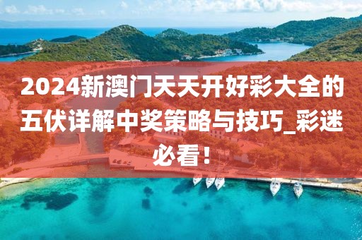 2024新澳門天天開好彩大全的五伏詳解中獎策略與技巧_彩迷必看！