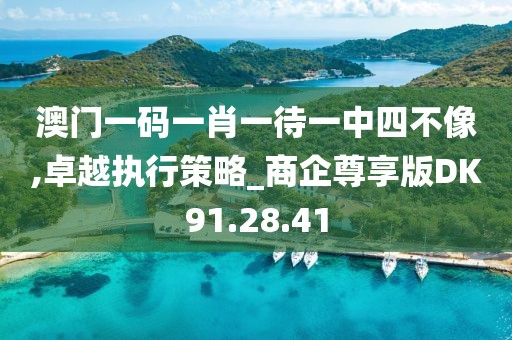 澳門一碼一肖一待一中四不像,卓越執行策略_商企尊享版DK91.28.41