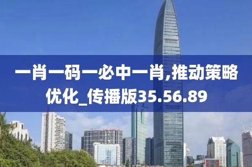 一肖一碼一必中一肖,推動策略優化_傳播版35.56.89