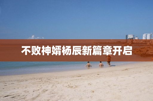 不敗神婿楊辰新篇章開啟