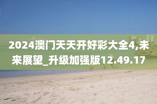 2024澳門天天開好彩大全4,未來展望_升級加強版12.49.17