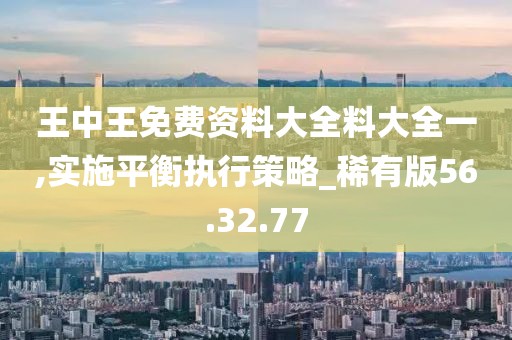 王中王免費資料大全料大全一,實施平衡執行策略_稀有版56.32.77