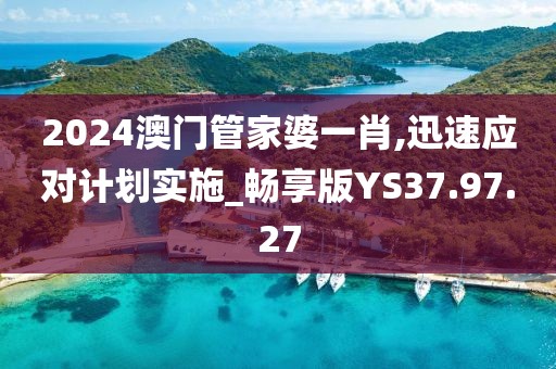 2024澳門管家婆一肖,迅速應對計劃實施_暢享版YS37.97.27