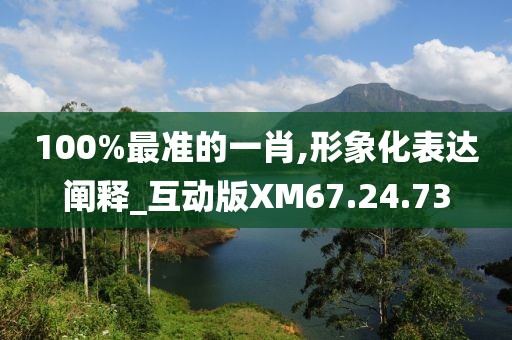 100%最準的一肖,形象化表達闡釋_互動版XM67.24.73