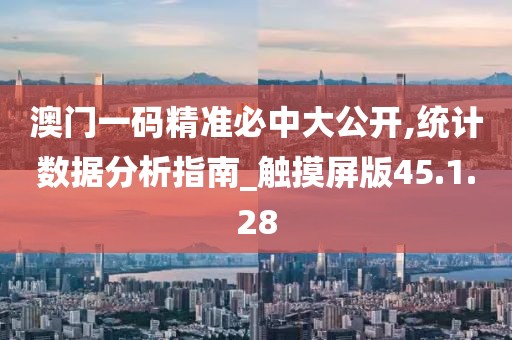 澳門一碼精準必中大公開,統計數據分析指南_觸摸屏版45.1.28