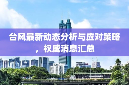 臺風最新動態分析與應對策略，權威消息匯總