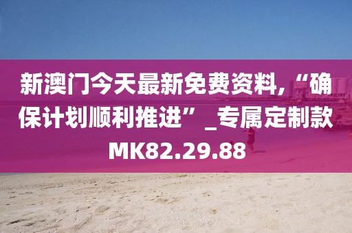 新澳門今天最新免費資料,“確保計劃順利推進”_專屬定制款MK82.29.88