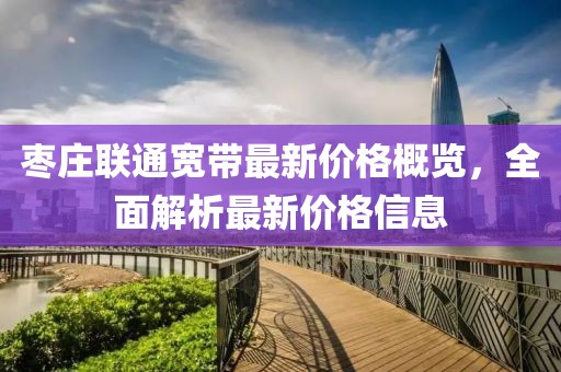 棗莊聯通寬帶最新價格概覽，全面解析最新價格信息