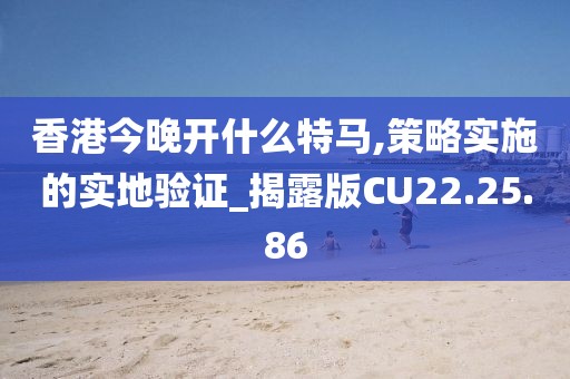 香港今晚開什么特馬,策略實施的實地驗證_揭露版CU22.25.86