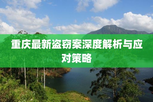 重慶最新盜竊案深度解析與應對策略