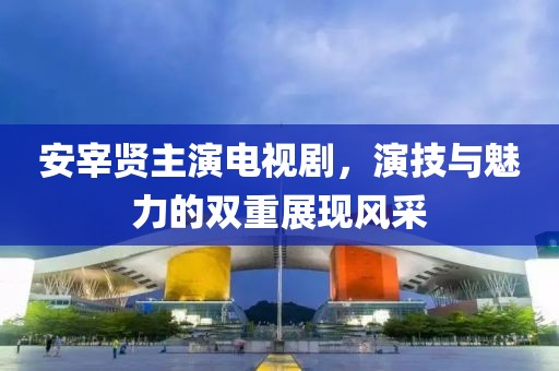 安宰賢主演電視劇，演技與魅力的雙重展現風采