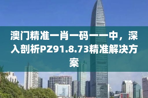 澳門精準一肖一碼一一中，深入剖析PZ91.8.73精準解決方案
