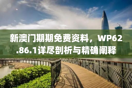 新澳門期期免費資料，WP62.86.1詳盡剖析與精確闡釋