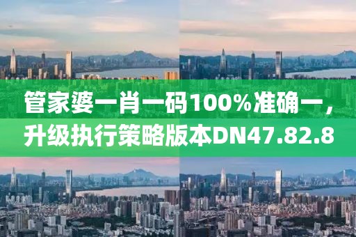 管家婆一肖一碼100%準確一，升級執行策略版本DN47.82.8
