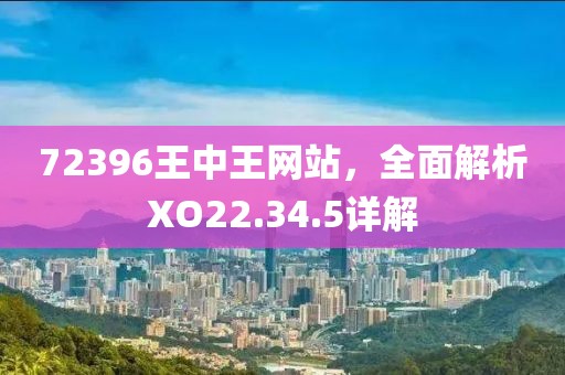 72396王中王網站，全面解析XO22.34.5詳解