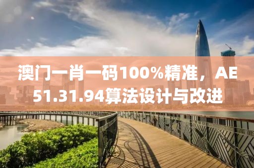 澳門一肖一碼100%精準，AE51.31.94算法設計與改進