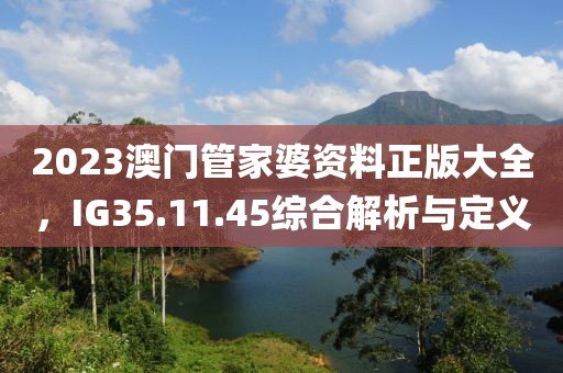 2023澳門管家婆資料正版大全，IG35.11.45綜合解析與定義