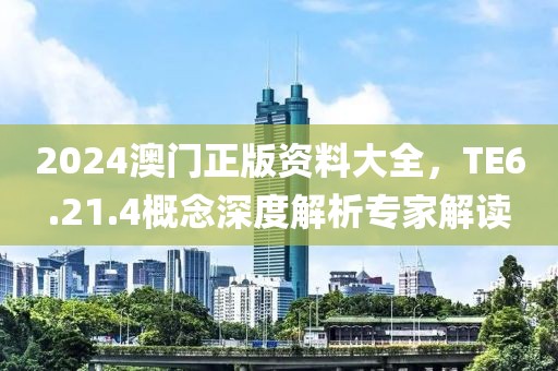 2024澳門正版資料大全，TE6.21.4概念深度解析專家解讀