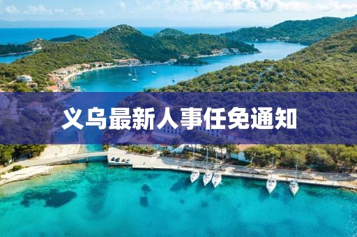 義烏最新人事任免通知