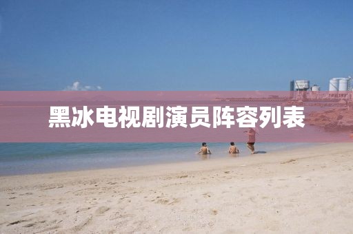 黑冰電視劇演員陣容列表