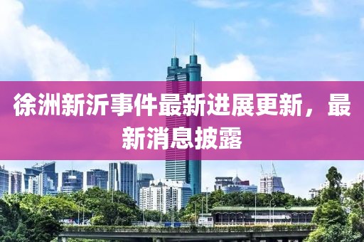 徐洲新沂事件最新進展更新，最新消息披露
