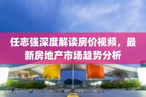 任志強深度解讀房價視頻，最新房地產市場趨勢分析
