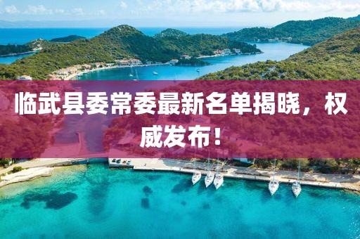 臨武縣委常委最新名單揭曉，權威發布！