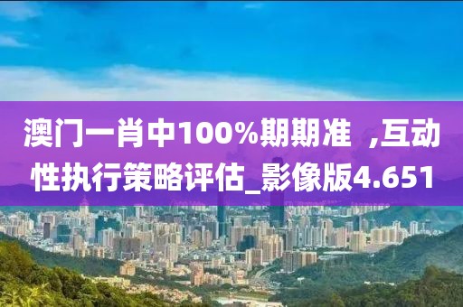 澳門一肖中100%期期準  ,互動性執行策略評估_影像版4.651