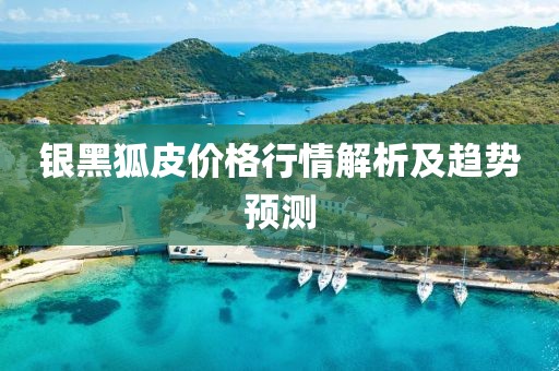 銀黑狐皮價格行情解析及趨勢預測