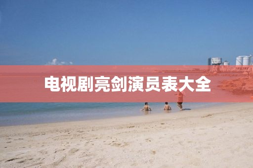 電視劇亮劍演員表大全