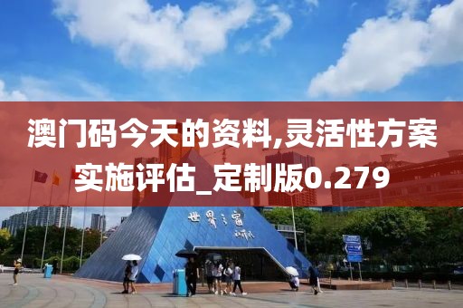 澳門碼今天的資料,靈活性方案實施評估_定制版0.279
