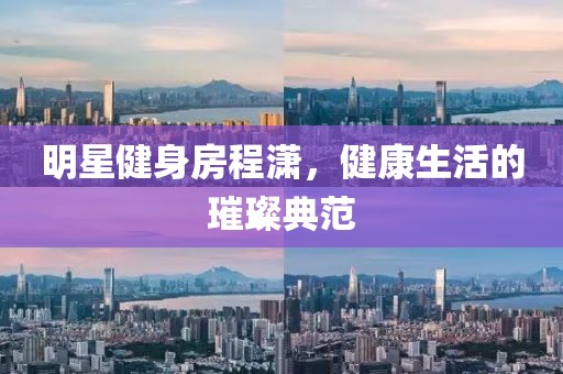 明星健身房程瀟，健康生活的璀璨典范