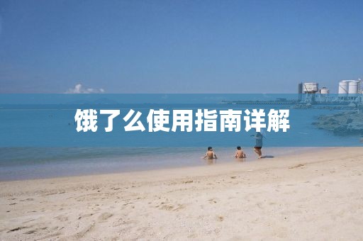 餓了么使用指南詳解