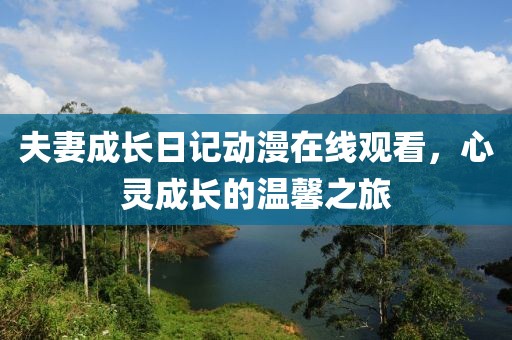 夫妻成長日記動漫在線觀看，心靈成長的溫馨之旅