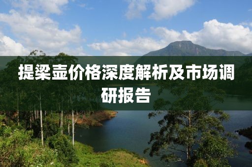 提梁壺價格深度解析及市場調研報告