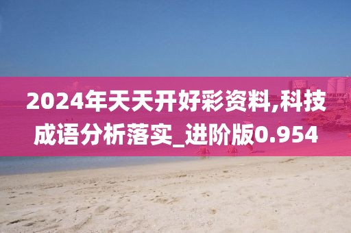 2024年天天開好彩資料,科技成語分析落實_進階版0.954