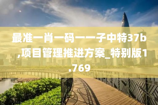 最準一肖一碼一一子中特37b  ,項目管理推進方案_特別版1.769