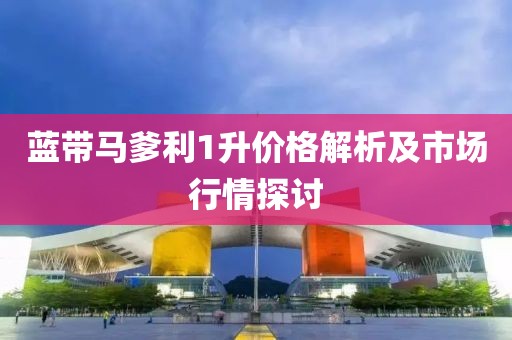 藍帶馬爹利1升價格解析及市場行情探討
