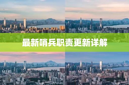 最新哨兵職責更新詳解