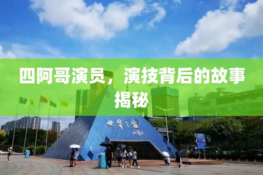 四阿哥演員，演技背后的故事揭秘