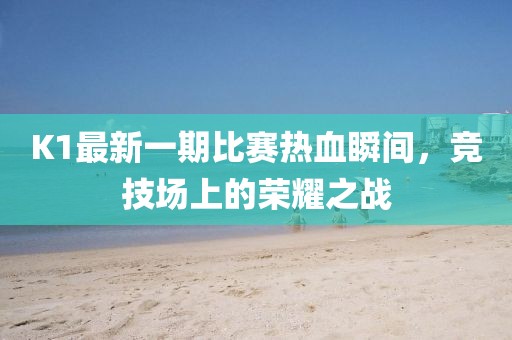 K1最新一期比賽熱血瞬間，競技場上的榮耀之戰