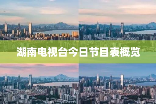 湖南電視臺今日節目表概覽