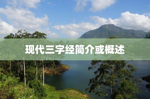 現代三字經簡介或概述