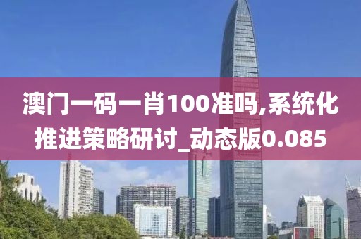 澳門一碼一肖100準嗎,系統化推進策略研討_動態版0.085