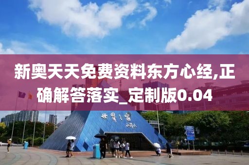 新奧天天免費資料東方心經,正確解答落實_定制版0.04