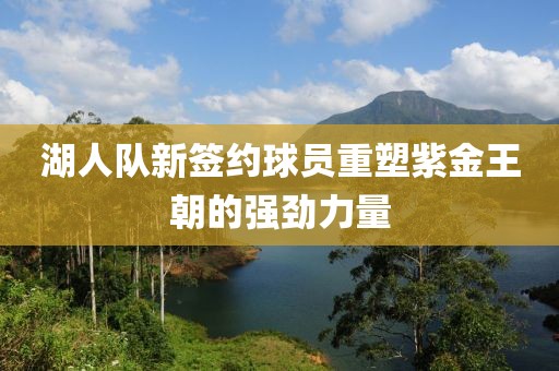 湖人隊新簽約球員重塑紫金王朝的強勁力量